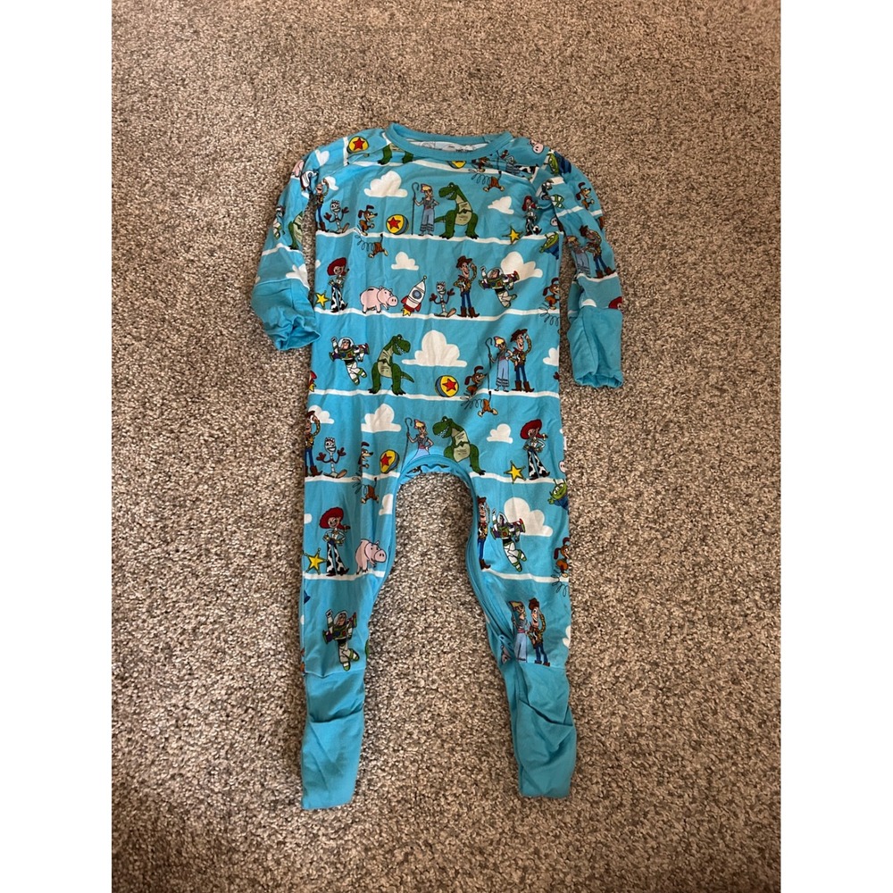 Little Sleepies Disney Toy Story Bamboo Zippy Blue 3-6 Months Woody Buzz Rex